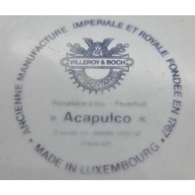 Vintage Villeroy & Boch "Acapulco" Plates, Set of 8 For Sale - Image 14 of 14