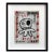Squid Pirate - Framed Original Pop Street Art Acrylic Painting on Korean Newspaper by Gary John For Sale
