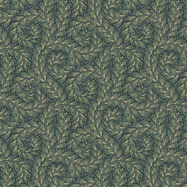Sample - Borastapeter Wild Ferns Wallpaper in Spruce For Sale