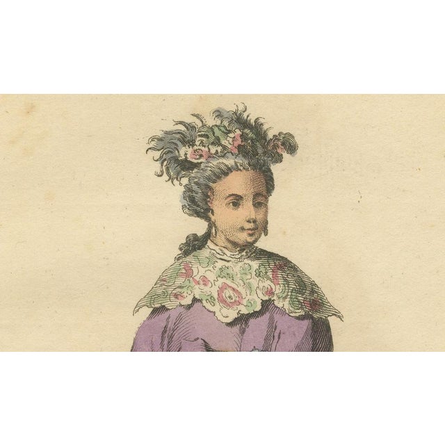 Paper Jefferys, Lady of China in Court Attire, 1749, Print For Sale - Image 7 of 10