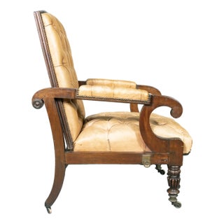 George IV Mahogany Reclining Library Armchair For Sale