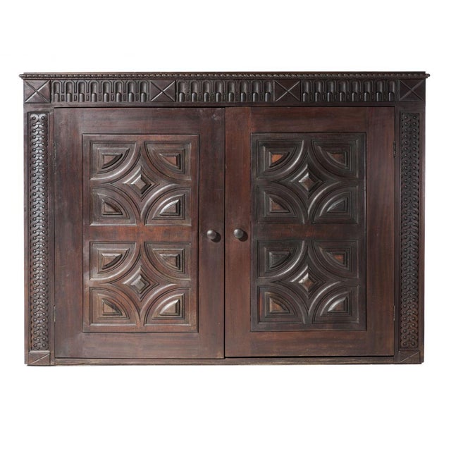 Brown Cabinet in Mahogany, 17th Century For Sale - Image 8 of 8