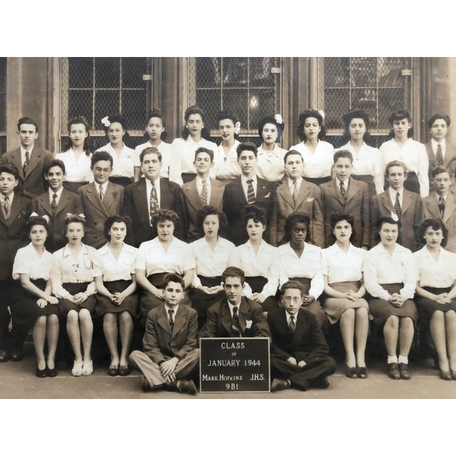 A wonderful class photo from 1944. Mark Hopkins Junior High School. Look at that WWII era fashion! This school is located...