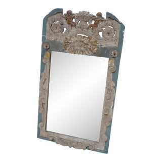 Italian Painted Trumeau Mirror Circa 1900s by Mla For Sale