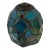Vintage Petite Stained Glass Lamp Shade For Sale