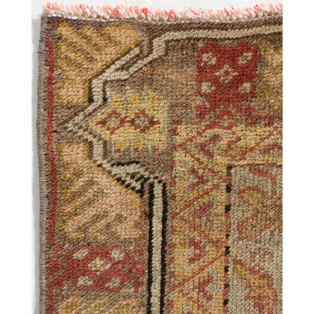 1940s Vintage Turkish Oushak Area Rug 3'5 X 5'8" For Sale - Image 4 of 10