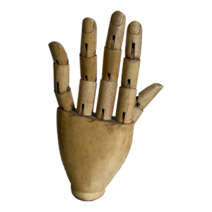 Vintage Mid-Century Articulated Wooden Artist Mannequin Hand