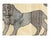 Highlighting the powerful imagery of a prowling Lion, the carpet's central motif features a cream lion atop a rich red...