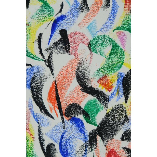 Modern Françoise Galle, Mother and Her Child, Pastel For Sale - Image 3 of 6