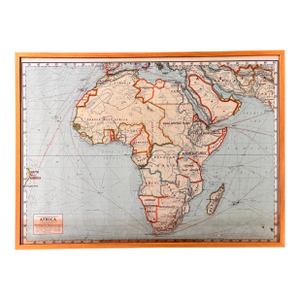 "Africa": Rand McNally Political Wall Map Series by J. Paul Goode, 1914