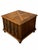 Vintage Spanish Revival Cane-Panel Storage End Table With Geometric Figured Top For Sale - Image 4 of 10