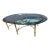 Vintage Mid Century Cocktail Labarge Style Brass and Glass Oval Coffee Table For Sale
