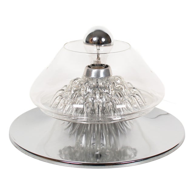 Mid-Century Italian Murano Glass Table Lamp For Sale