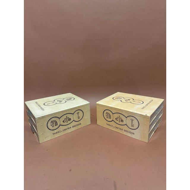 Storage Boxes from Thiriez and Cartier-Bresson, 1950, Set of 2 For Sale - Image 4 of 11