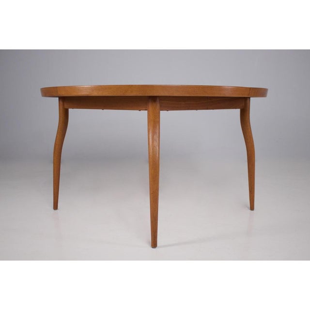 Mid-Century Modern Large Round Extendable Table by Finn Juhl For Sale - Image 3 of 16