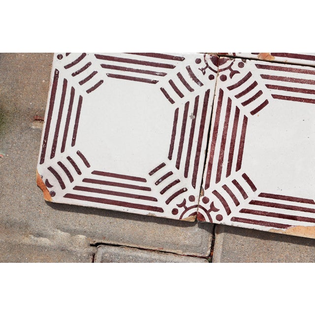 1920s 1920s Antique Bauhaus Portuguese Set of Ten Tiles For Sale - Image 5 of 13