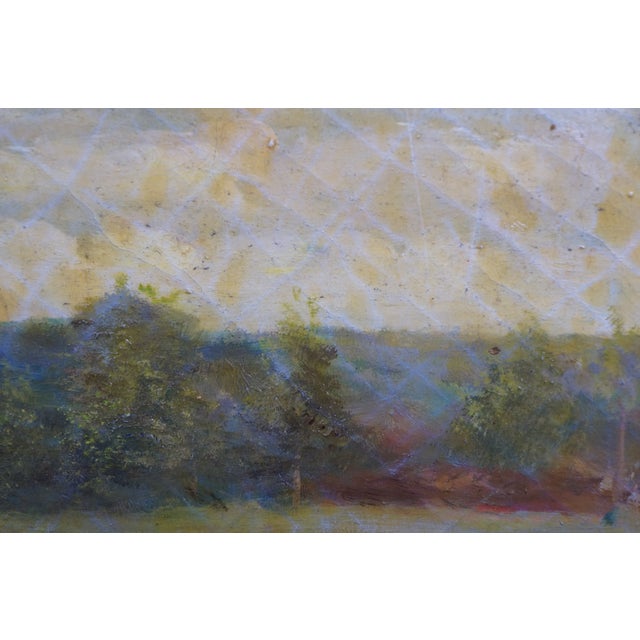 Late 20th Century Chestnut Horse Equestrian Jockey Oil Painting After Allen Culpepper Sealy 44" For Sale - Image 13 of 13