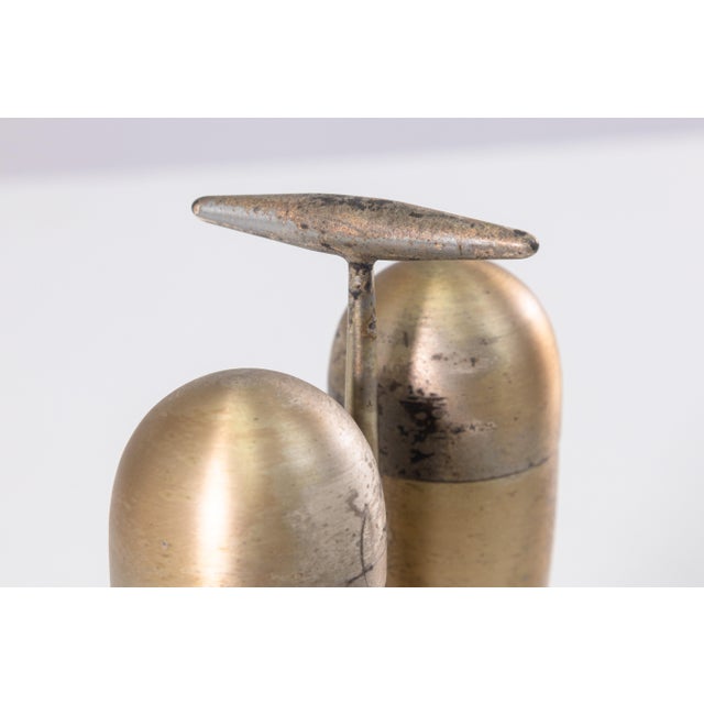 Postmodern Massimo Iosa Ghini for Argenteria Merano Ogiva (Salt & Pepper) 1989 Design Milan For Sale - Image 3 of 5