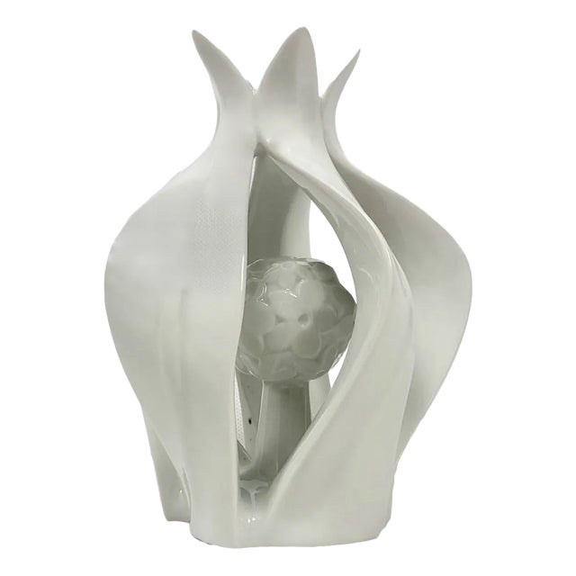 Lotos Flower Figurine from Royal Dux Bohemia, 1960s For Sale