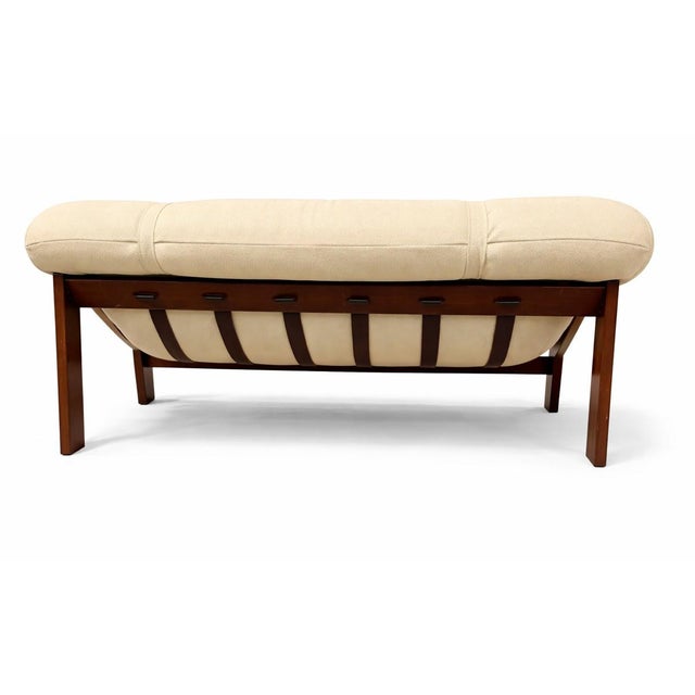 Vintage Brazilian Sofa in Leather, 1960s For Sale - Image 4 of 6