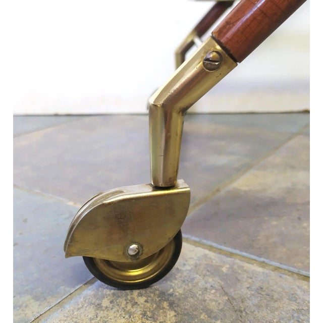 Italian Serving Bar Cart, 1950s For Sale - Image 6 of 9