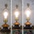 Early 20th Century Floral Table Lamp Hand Painted Porcelain Style of Royal Nippon Black Bell Shade For Sale - Image 16 of 18