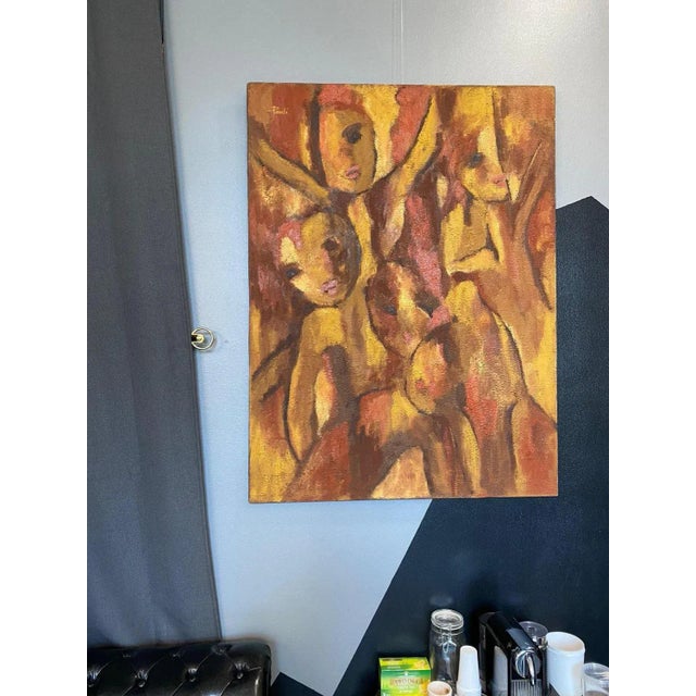 Gilbert Pauli, The Revolt of the Innocents, Oil on Canvas, 2000, in Flawless conditions. This piece is attributed to the...