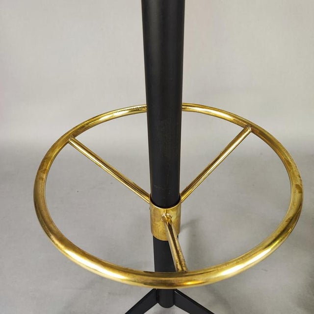 Bar Stools by Luigi Scremin, 1950s, Set of 2 For Sale - Image 3 of 7