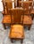Wood Handcrafted Dining Chairs, Set of Six For Sale - Image 7 of 12