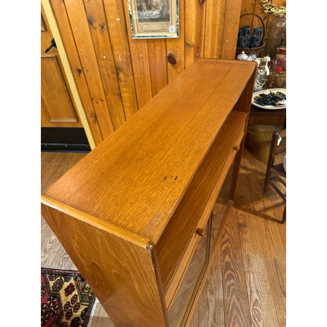 Mid-Century Modern Vintage Nathan Teak Bookcase Display Cabinet For Sale - Image 3 of 12