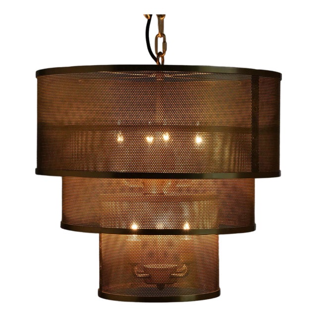 NOIR Arena Pendant, Metal with Brass Finish For Sale