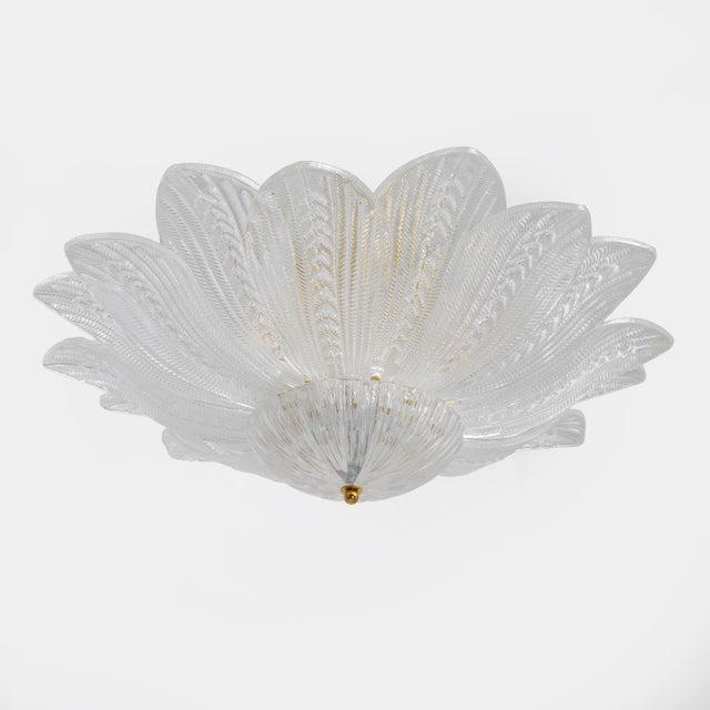 Murano Glass Ceiling Light "Margherita" The 'Margherita' ceiling light is a refined example of Murano craftsmanship,...