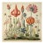 18" X 18" Florilegium - Original Botanical Floral Print, Unframed For Sale