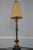 Traditional Regency Style Pair of Black & Gold Tall Table Lamps W. Dragonflies For Sale - Image 3 of 13