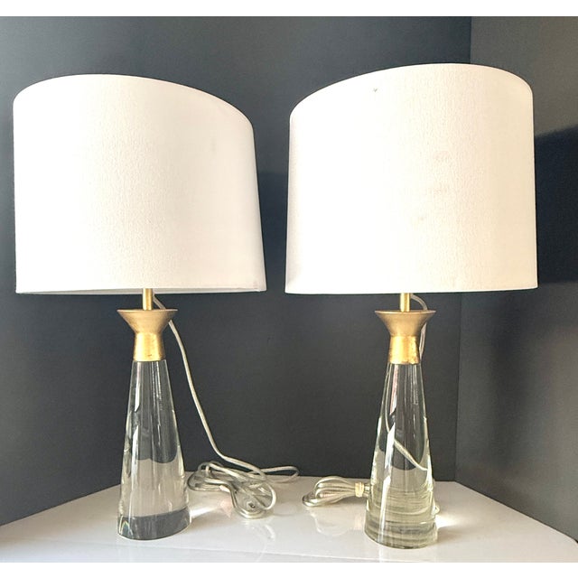 Stunning highly collectible Regina Andrew Detroit, contemporary Lux Table Lamps intentionally designed with an elevated,...