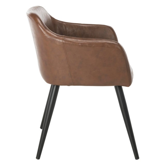 Modern Accent Chair in Brown For Sale - Image 4 of 11