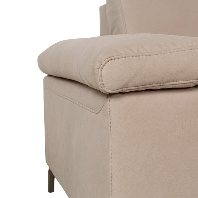 Fabric Corner Sofa in Beige from Musterring For Sale - Image 4 of 12
