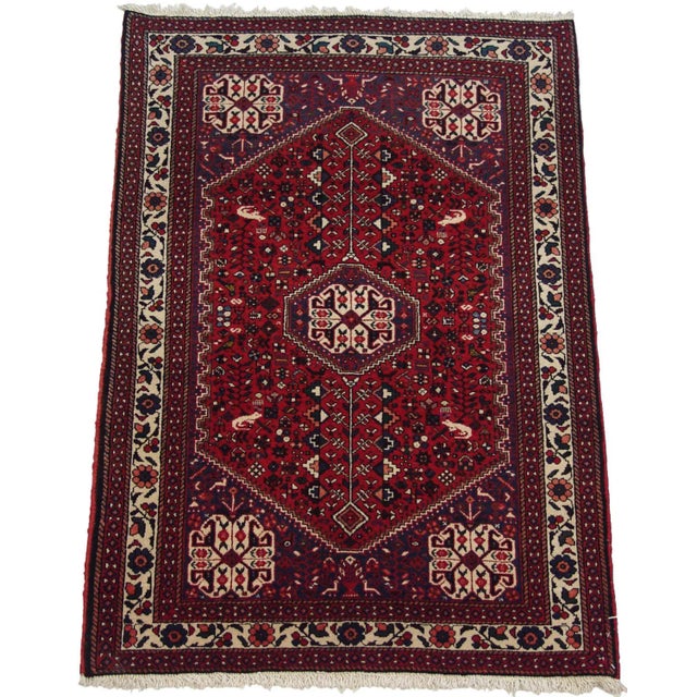 1950s Vintage Abadeh Rug - 3'5" X 5' For Sale - Image 5 of 9