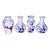 Vintage Chinese Blue and White Porcelain Mini Vases - Set of 4 For Sale