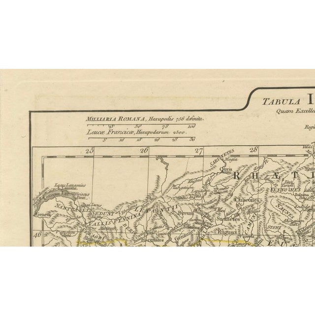 Paper Antique Map of Ancient Italy, 1818 For Sale - Image 7 of 18