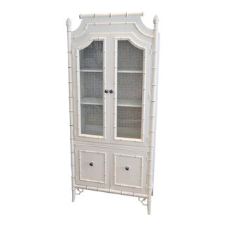 Thomasville Bamboo Style Armoire For Sale