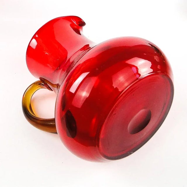 Postmodern Jug from Ząbkowice Glassworks, 1970s For Sale - Image 4 of 9