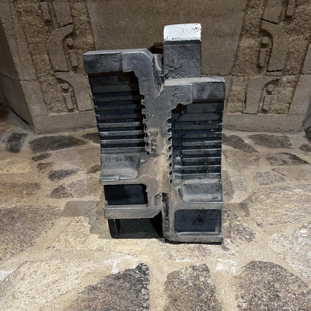 1969 Cast Aluminum Sculpture Artist Myrna M. Nobile California For Sale In San Diego - Image 6 of 10