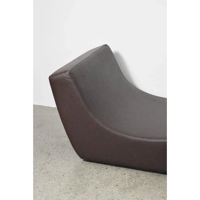 Brown Leather Chaise Longue from Viccarbe, Spain For Sale - Image 4 of 7