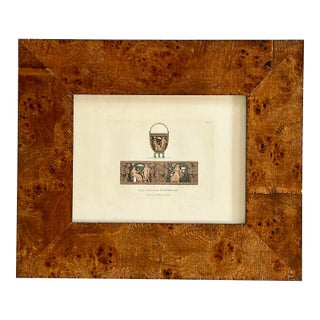 Framed Early 19th Century British Museum Plate of a Greek Vase From the Collrction For Sale