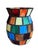 Art Deco Vintage Slag Glass Multicolor Candle Holder For Sale - Image 3 of 6