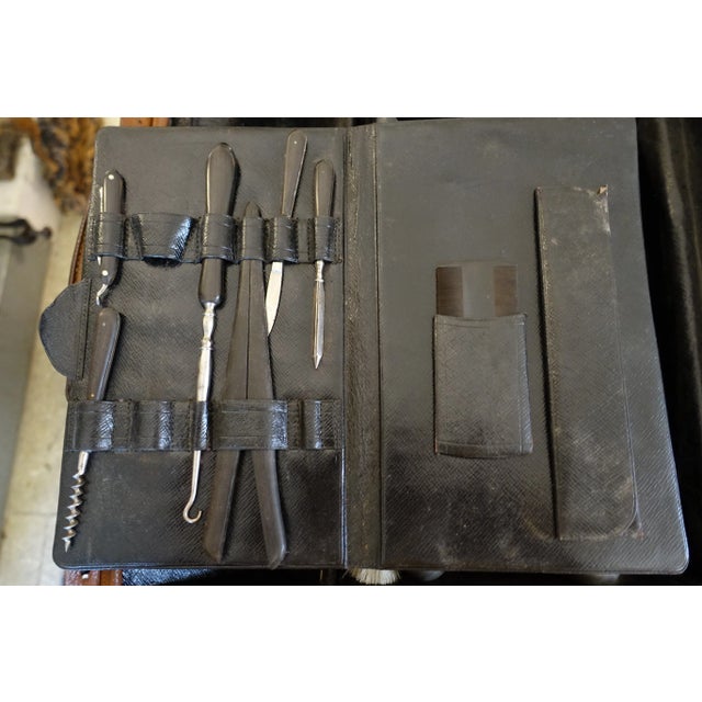 Vintage Travel Suitcase Trunk, 1930s For Sale - Image 11 of 15