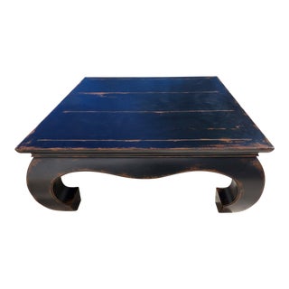 Opium Coffee Table Ming Chinoiserie Solid Wood Distressed For Sale
