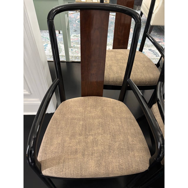 Late 20th Century Drexel Heritage “Profiles” Dining Chairs- Set of 6 For Sale - Image 5 of 12