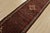 An authentic vintage tribal Hamedan runner hand-knotted with fine wool and natural dyes. This nomadic rug features a...